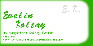 evelin koltay business card